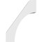 Ekena Millwork 5-in. W x 16-in. D x 22-in. H Westlake Architectural Grade PVC Knee Brace BRCP05X16X22WTL - alternate 2